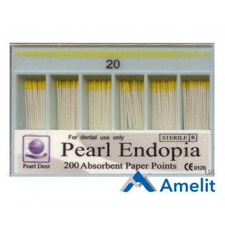 Штифти паперові 0.2 кон., №20 (Pearl Dent), 200 шт./пак.